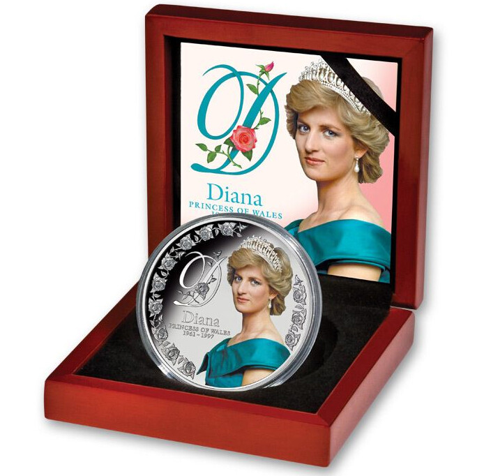 TOKELAU $10 2017 5oz. Silver Proof Diana Princess of Wales Mtg.500