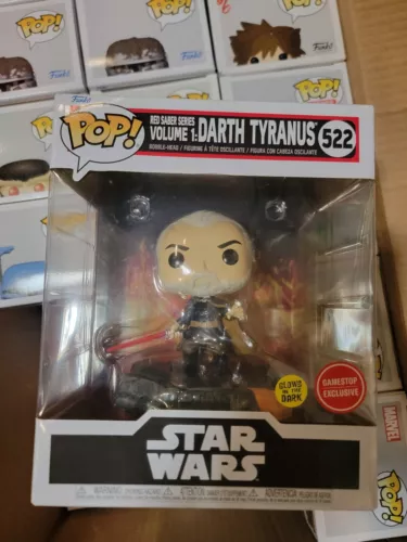 Star Wars Red Saber Series Vol 1: Darth Tyranus Funko Pop! Toy #522 Bobble Head