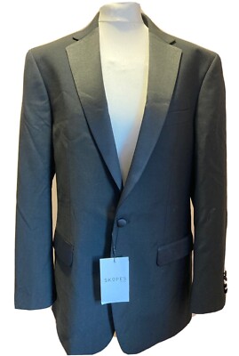 Skopes Latimer Dinner Jacket Gr. 40R Herren Schwarz Einreiher