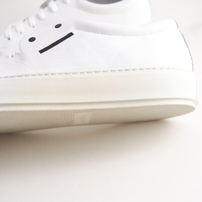 Acne Studios Low Top Sneaker White Leather Mens Shoe Size US 12 EU