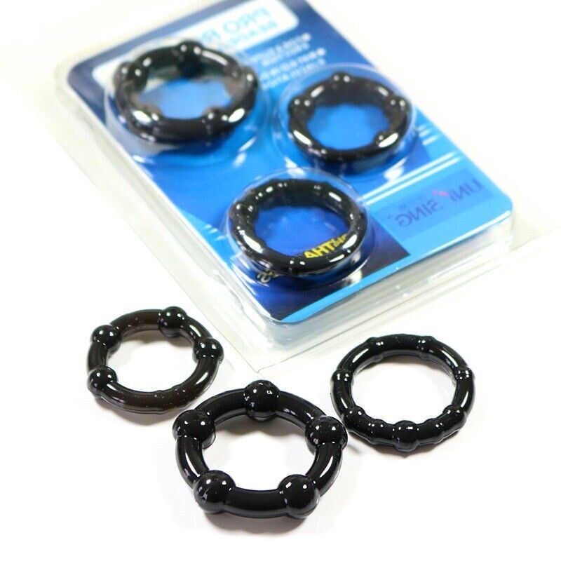 Registratie woede Assimileren 3 Size O Ring Stop Premature Ejaculation Erection Impotence Penis Delay Aid  New | eBay