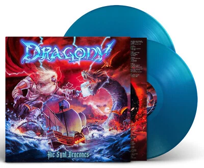 DRAGONY - Hic Svnt Dracones 2LP Gatefold 2024 Aquamarin + signed card + sticker - Bild 1 von 4