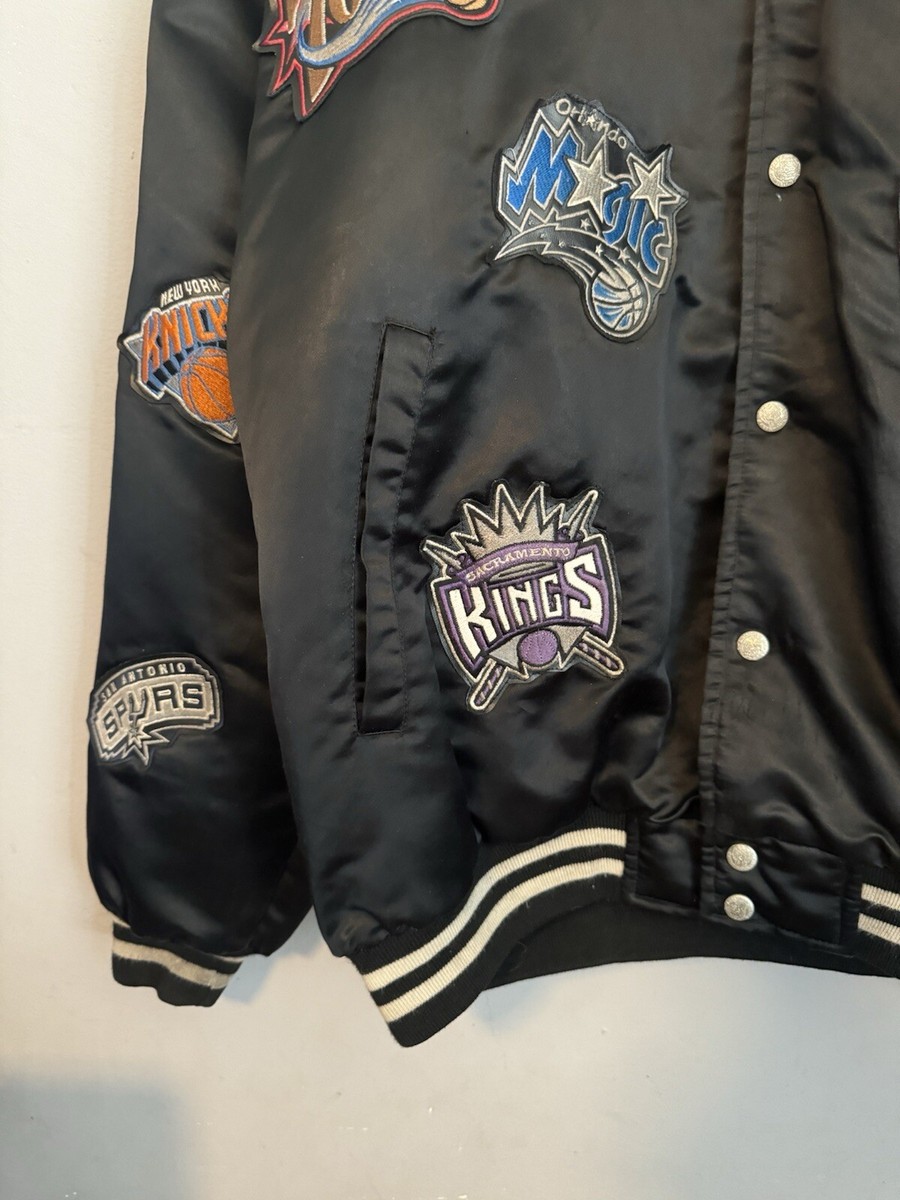 Vintage 90s Jeff Hamilton NBA Logo Patch Jacket Sz Large | eBay Vintage 90s Jeff Hamilton NBA Logo Patch Jacket Sz Large | eBay
