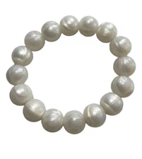 Lil Jumbl Baby Teething Bracelet BT002 Metallic White