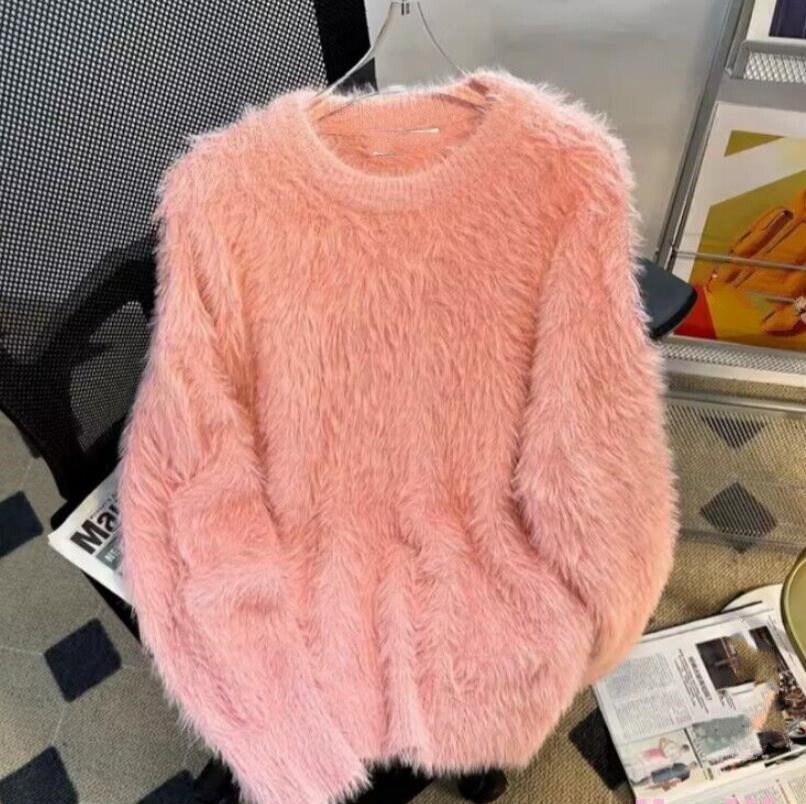 03〜04AW neighborhood punk shaggy mohair 03〜04AW neighborhood punk shaggy mohair Pink Mohair Sweater Mens