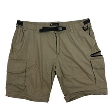 The BC Clothing Co. Zip Off Cargo Shorts ONLY Brown Hiking Convertible XXL 10"