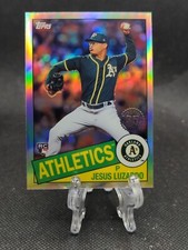 2020 Topps Chrome 35th Anniv 1985 #85TC-10 Jesus Luzardo RC Oakland Athletics