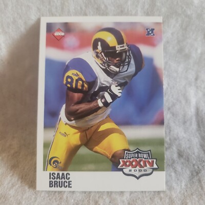 2000 Collector's Edge Isaac Bruce Super Bowl XXXIV Card
