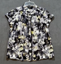 Simply Vera Wang Pullover Blouse Shirt Multicolor Dark Romantic Fairy Cottage