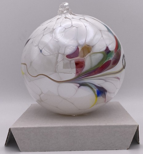 Hand Blown Heavy Witch's Glass Ball Ornament - Polish Artisans ~5" Large {C} - Picture 9 of 11