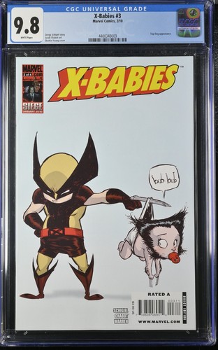 X-Babies #3 CGC 9.8 Marvel Wolverine X-Men Skottie Young Variant 2010 ❌️🍼❌️🍼