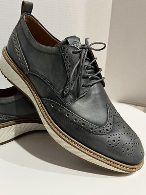 ECCO ST1 Hybrid Wingtip Derby Denim Blue Fit Like Size 10 Mens - Main Image