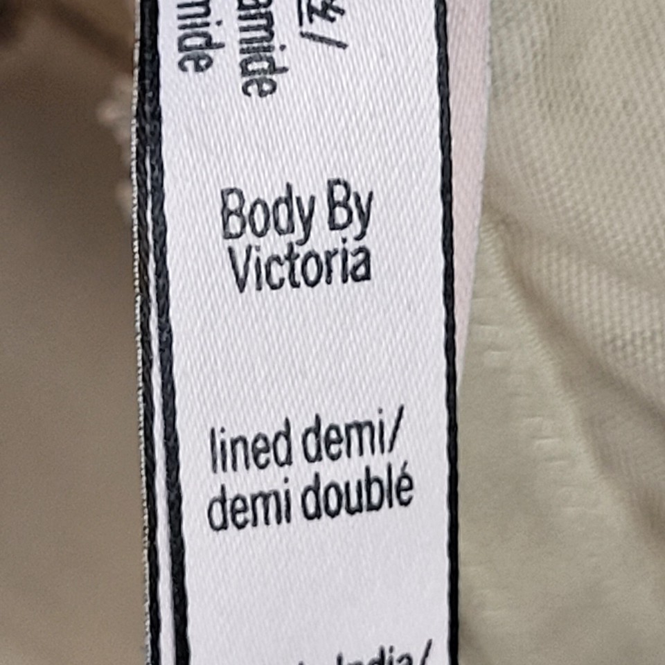 Victoria’s Secret Body By Victoria Perfect Shape Bra Beige Lace Size