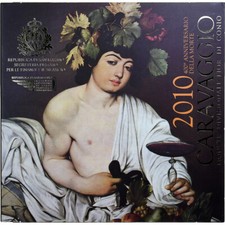 [#1277121] San Marino, Set 1 ct. - 5 Euro, Caravaggio, Coin card.FDC, 2010, Rome