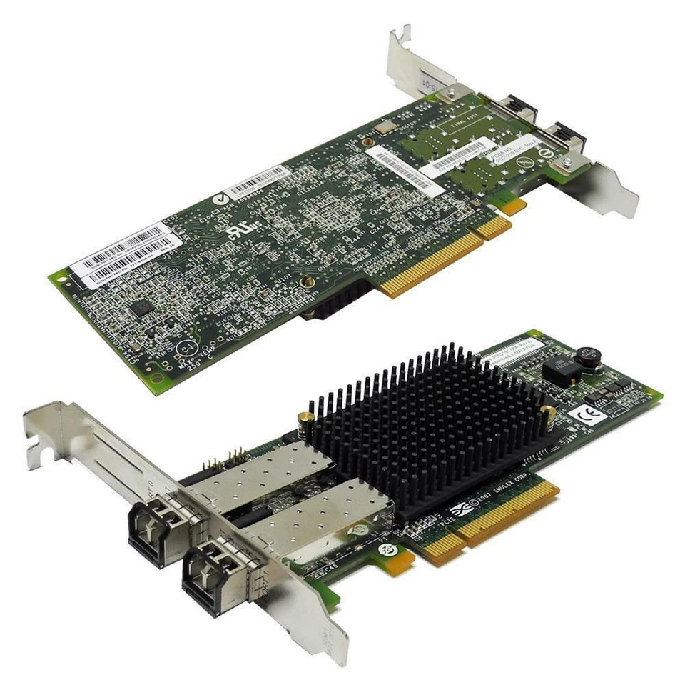 EMULEX LPE12002 8Gb/s PCIe x8 FC Server Adapter2x 8Gb SFP+ 371-4306-01 - Bild 2 von 4