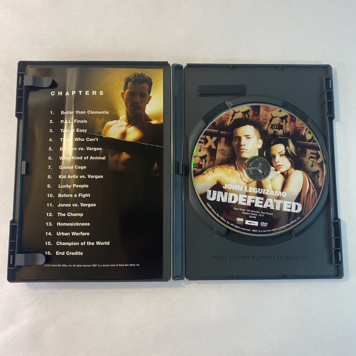 Undefeated (DVD, 2004) Action Drama John Jeguizamo Boxing