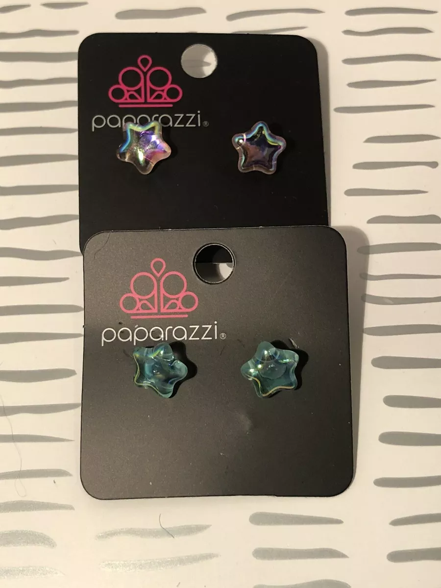 Girl's Starlet Shimmer 10 for 10 167XX Multi OIL SPILL Post Earrings Girl's Starlet Shimmer 10 for 10 167XX Multi OIL SPILL Post Earrings