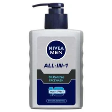 Nivea Men Oil Control All In One Face Wash 150ml Pump Pack Skin Cleaning Agent