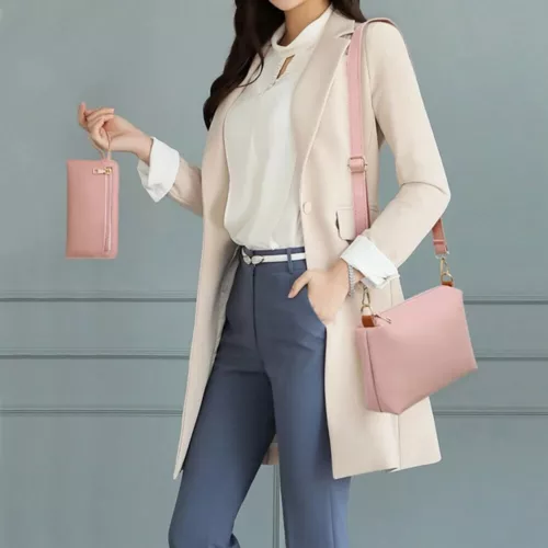 4Pcs/Set Women Lady Leather Handbags Messenger Shoulder Bags Tote Satchel Purse - Picture 26 of 35