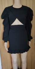 Nwt Black Cut Out Mini Dress Size 12 Pretty Little Thing