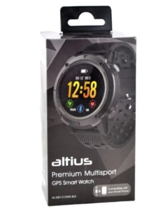 NEW Altius Premium Multisport Smart Watch w/ GPS Heart Rate Monitor