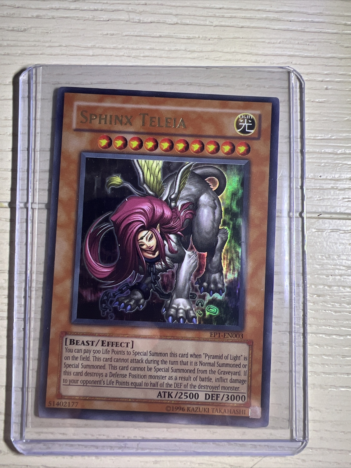 Spinx Teleia Yu-Gi-Oh! TCG Sphinx Teleia Yu-Gi-Oh! The Movie Promo Exclusive Pack ...