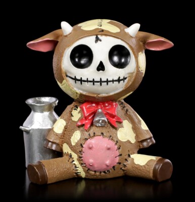 Furry-Bones Figur - Milchkuh-Kostüm Skulptur Statue Sammelfigur Deko H 6 cm