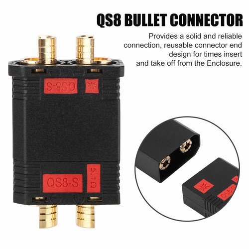 450V 120A QS8 Male+Female Plug Anti-Spark Connector for RC Model Lipo Battery - Picture 8 of 11