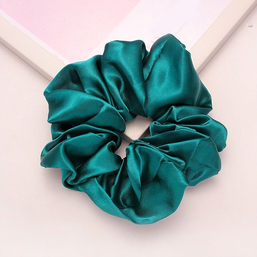 Extra Large Scrunchies Hair Band Satin Silk Fabric Elastic Bobble - Bild 18 von 22