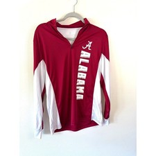 Colosseum Alabama Crimson Tide Mens Small Quarter Zip Pullover Crimson White