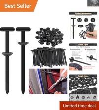 Durable 30Pcs Nylon Automotive Zip Tie Clips - Quick Installation & Versatility