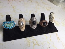 Large Lot Of Beautiful Cocktail Rings 15