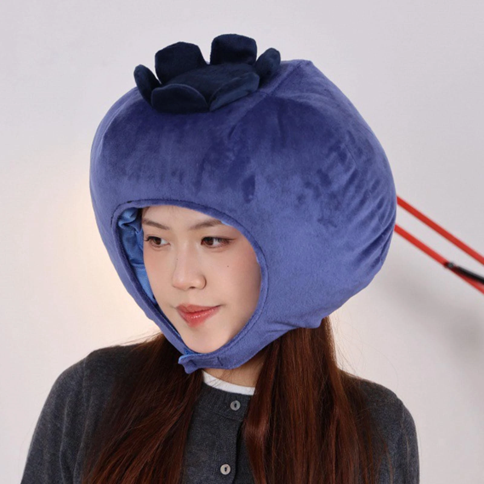 Blueberry Headgear Hat Warm Fancy Dress Decorative Winter Costume Prop for