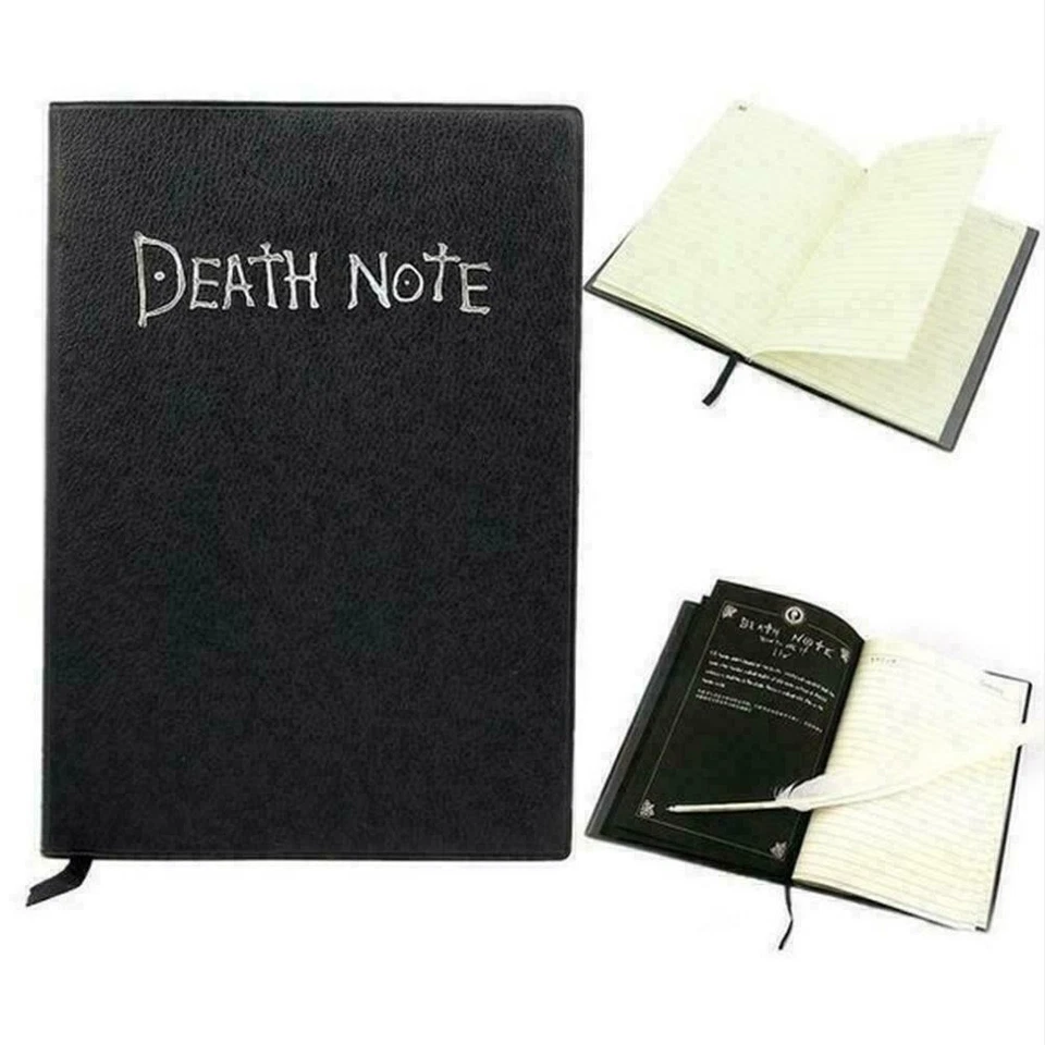 Death Note Cosplay Notizbuch mit Federstift Buch Anime Theme Writing Journ DE - Bild 2 von 4