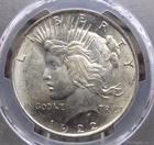 1922 "P" Peace SILVER Dollar $1 PCGS MS63 #262 Uncirculated BU Unc ECC&C, Inc.