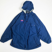 VTG Sportsmaster US Soccer WIndbreaker Nylon Blue Jacket Made in USA XL 90s