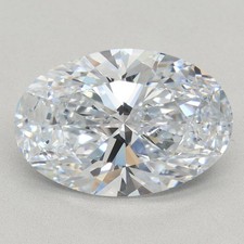 2.72ct Oval Lab Grown Loose Diamond GIA Certified F/VVS1 +Free Ring (1463422210) 2064.19 per carat