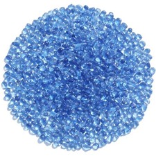 Sea Glass Stones - Clear Glass Pebbles Gemstones - Perfect for Light Blue