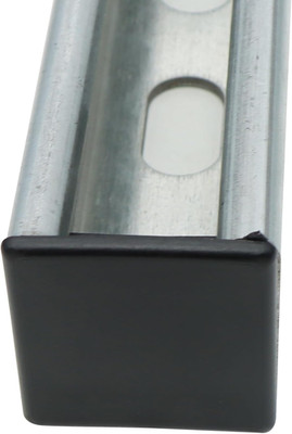 60 Pack 1-5/8'' X 1-5/8'' Strut Channel End Caps, Square Plug Cap Fittings for Pro