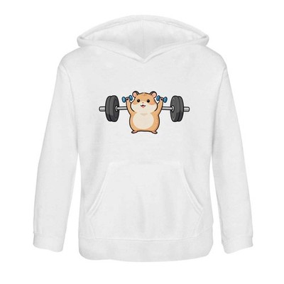 Kinder Hoodie / Kapuzenpullover ''Hamster Lifting Weights'' (KO061464)