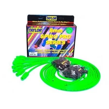Taylor Cable Spark Plug Wire Set 78555; Spiro Pro 8mm Lime Green Straight Univer