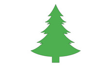 Christmas Tree Xmas Holiday Vinyl Die Cut Car Decal Sticker