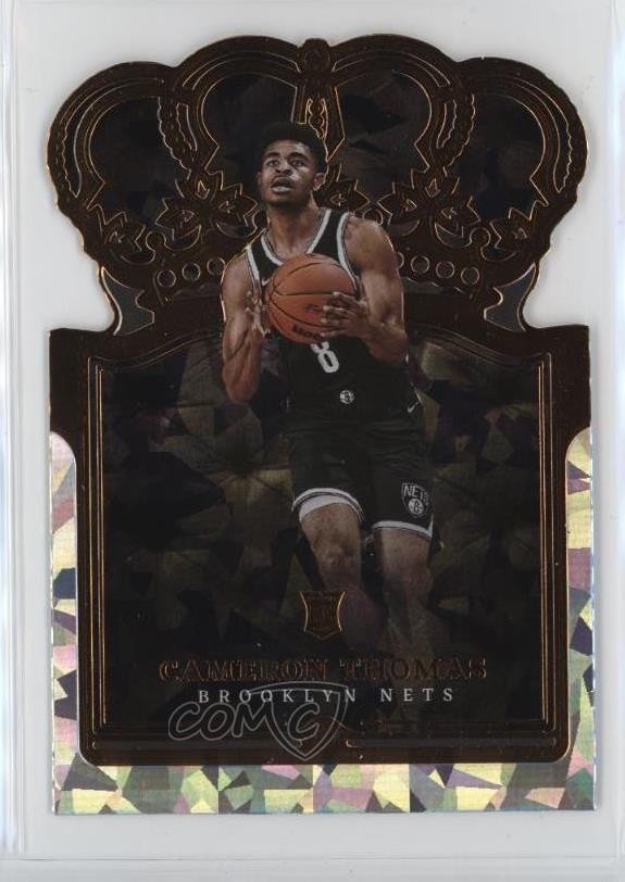 2021-22 Panini Crown Royale Crystal Cameron Thomas #25 Rookie RC 4f5