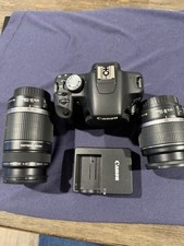 Canon EOS Rebel T1i DSLR Camera Bundle 18 55mm 55 250mm Lenses Camera Bag