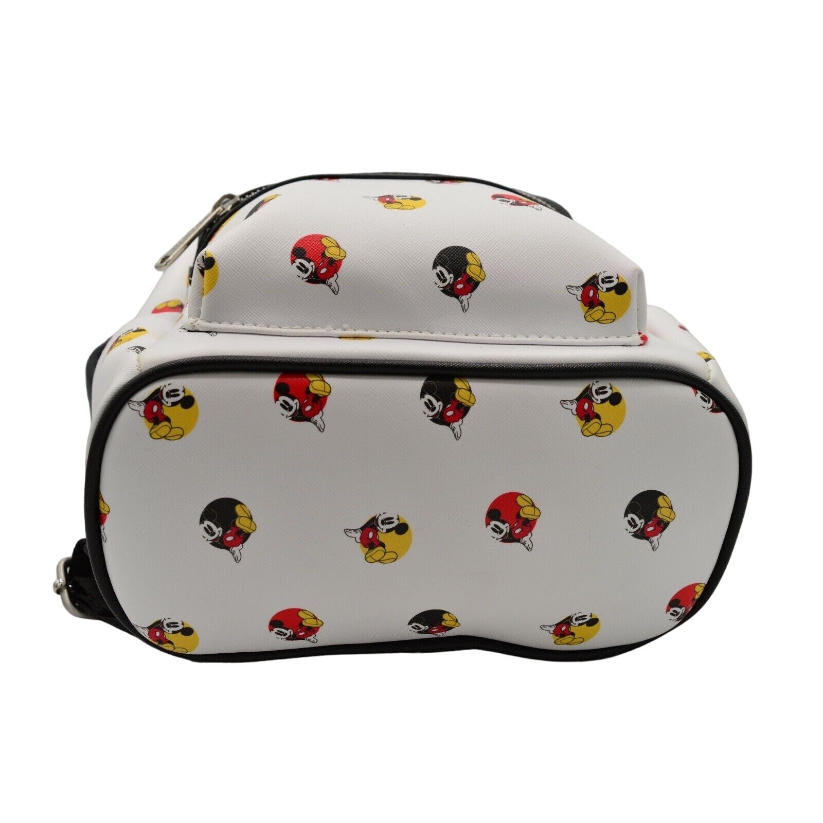Loungelfy Disney RARE Mickey Mouse Polka Dot Yellow Red White Backpack Purse image 7