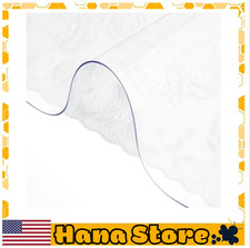 Clear Desk Cover Protector, 42 x 78 inch, 1.5 mm Thick Rectangle Waterproof P...