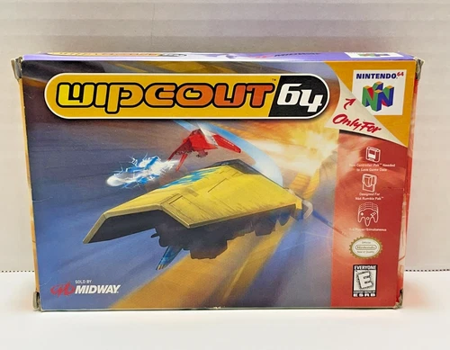 Wipeout 64 Nintendo 64 with box and manual (READ DESCRIPTION)