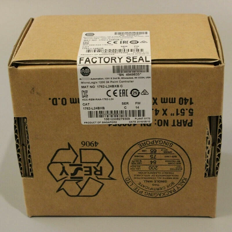 New Sealed AB 1762-L24BXB / C MicroLogix 1200 24 Point Controller   us free tax - Image 2 of 4