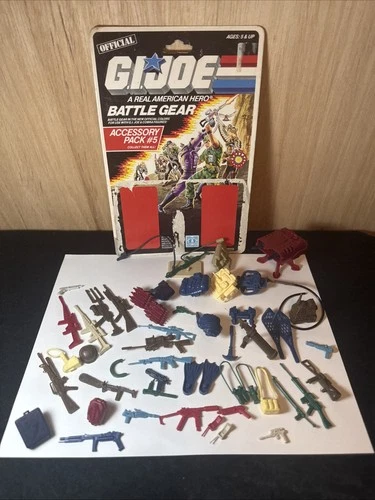 Huge Battle Gear  Accessory Pack Lot 4 5 6  Incomplete GI Joe ARAH & Vehicle