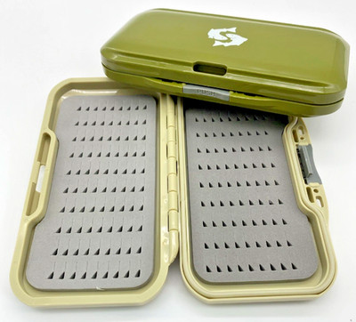 Flystock Slim Fly Fishing Box with Push Button Release